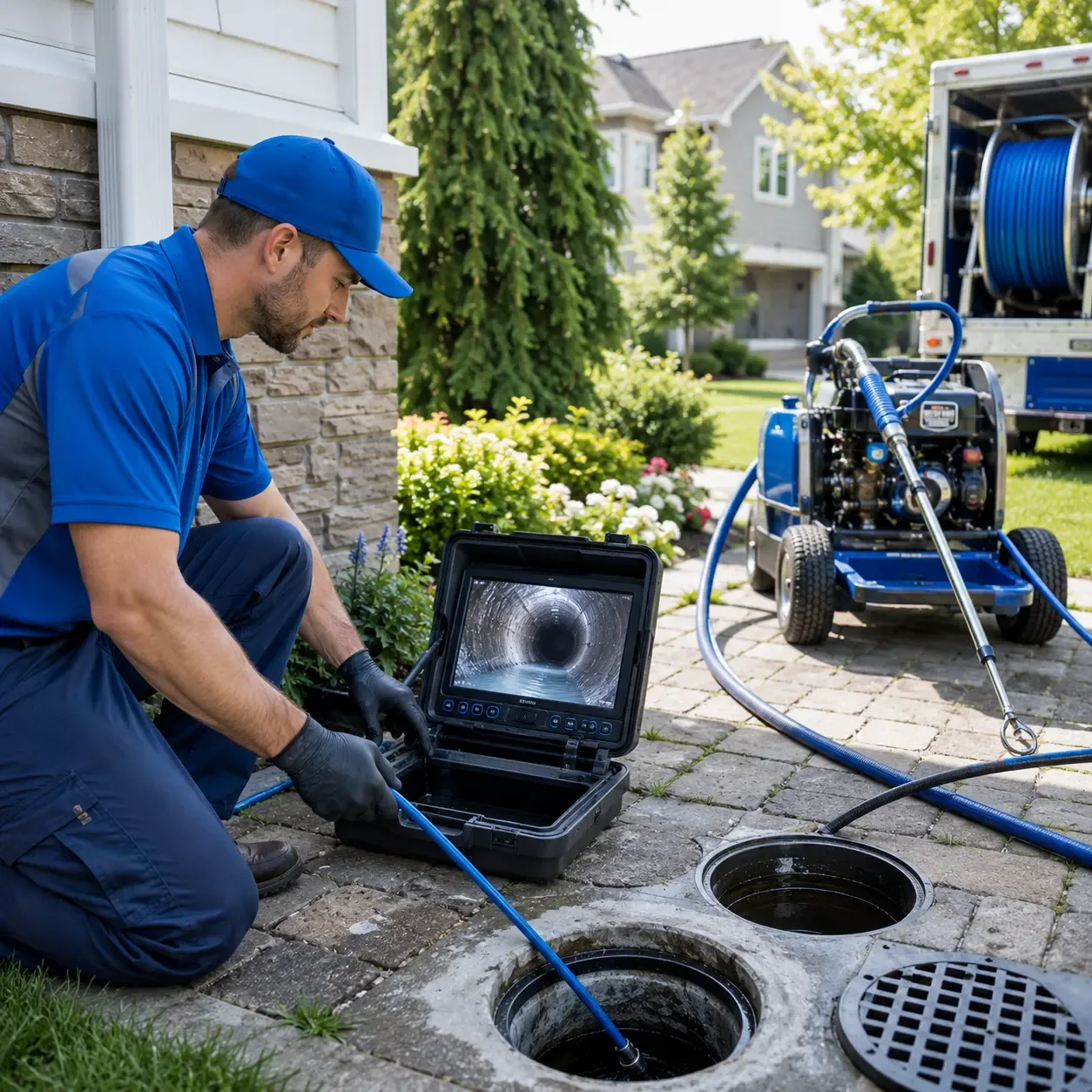 Outdoor drain cleaning professionals serving Pine Village, IN