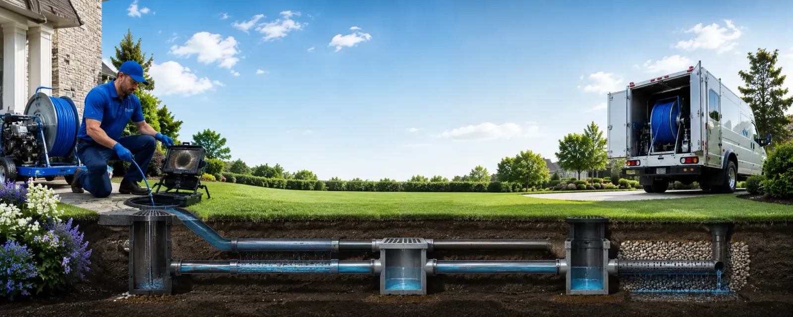 Outdoor drain cleaning information for Pine Village, IN